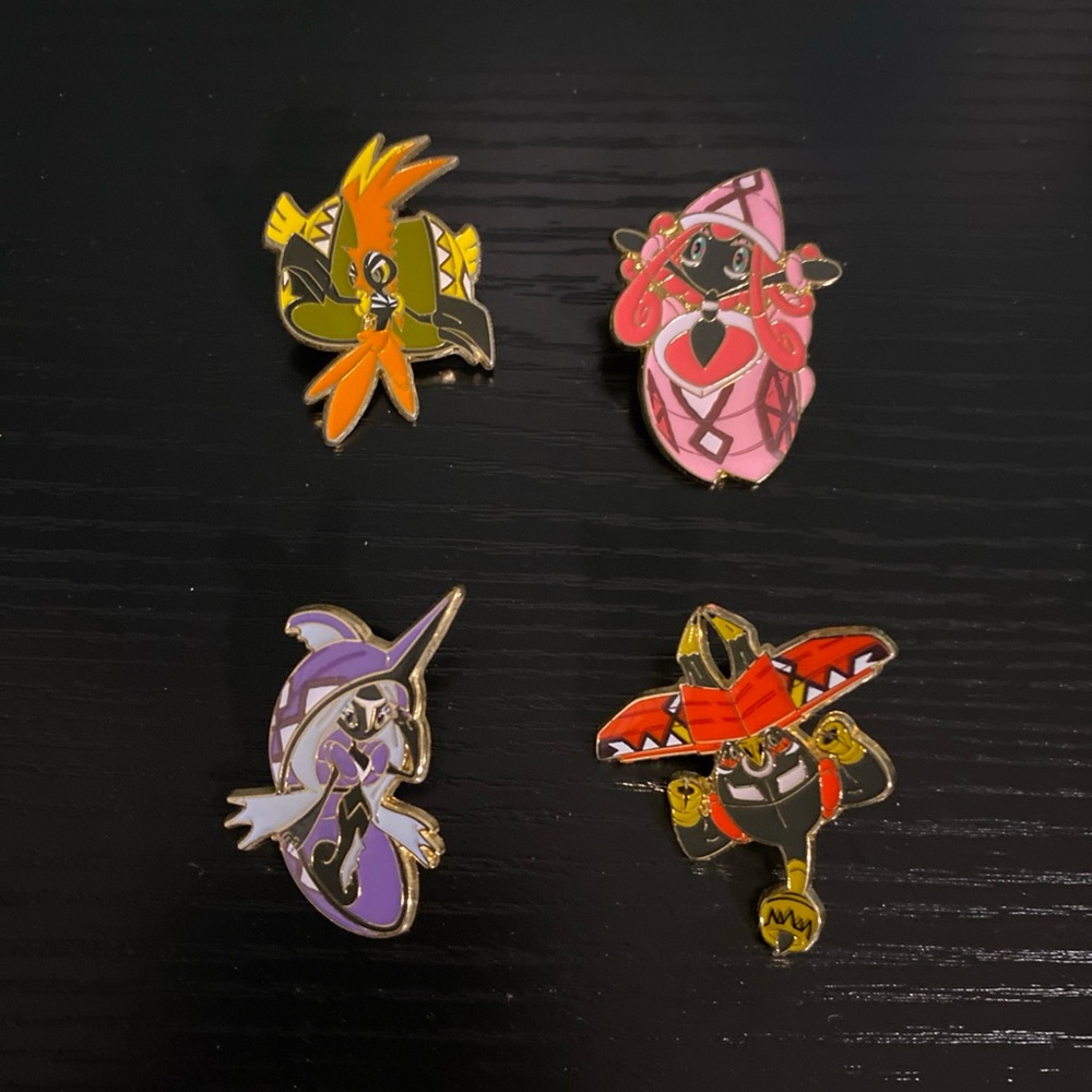 Pokemon Pin Collection Island Guardian Legendary Pokemon Alola Region Pin Set